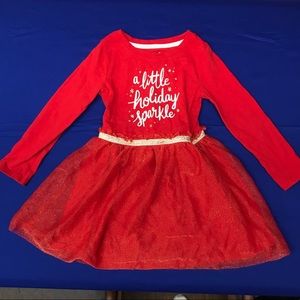 Cat & Jack Red Holiday Dress
